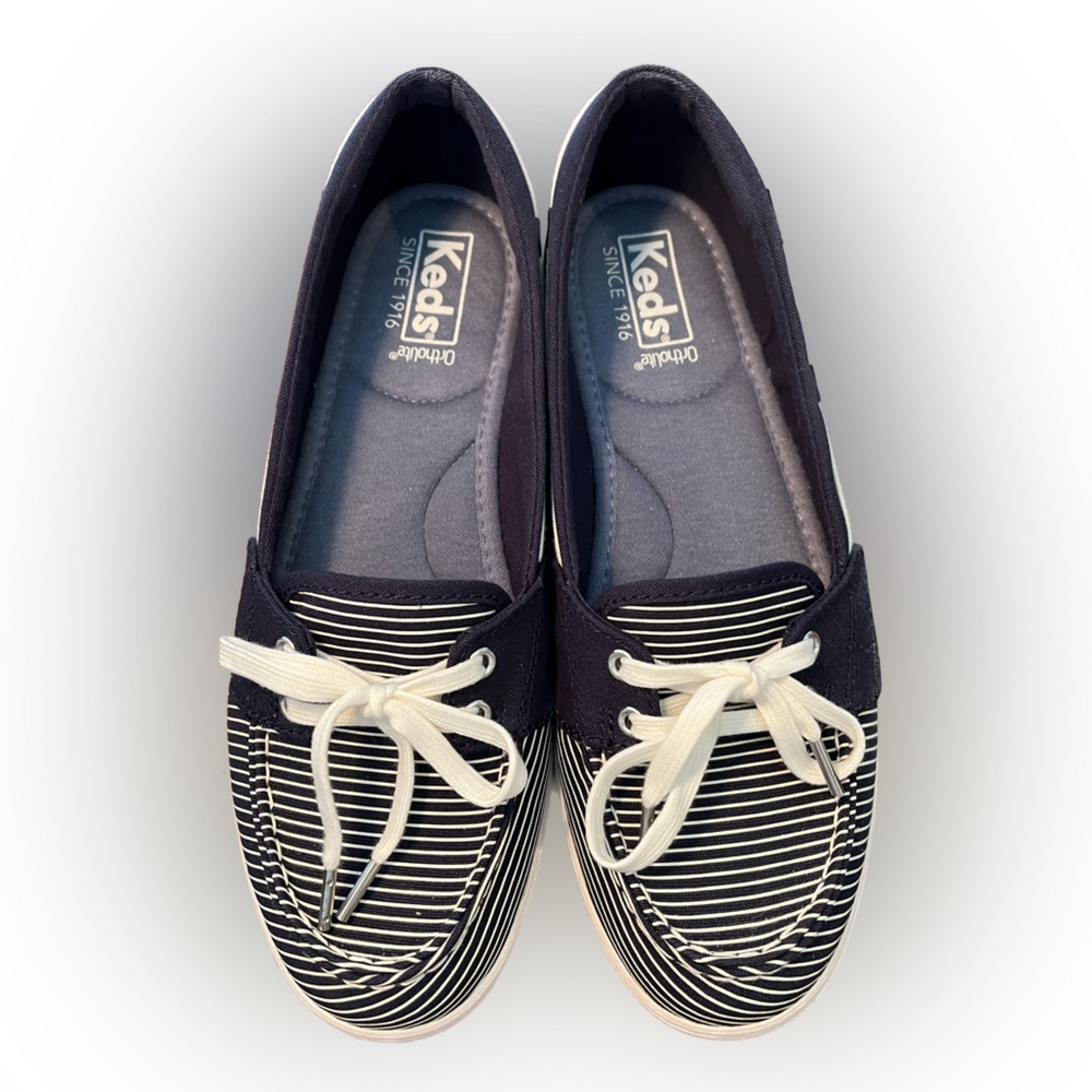 Keds Navy & White Slip On Sneakers 7